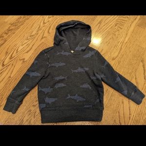 Old navy 3t hooded shark sweatshirt